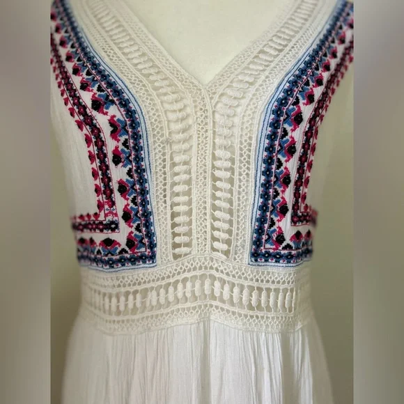 Spense Embroidered Gauzy lace Maxi Dress  romantic summer dress - Picture 3 of 10